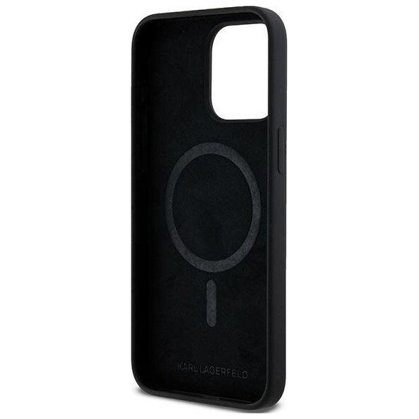 Karl Lagerfeld Karl Lagerfeld KLHMP15XSCMKCRHK iPhone 15 Pro Max 6.7" czarny/black hardcase Silicone Karl & Choupette Ring MagSafe