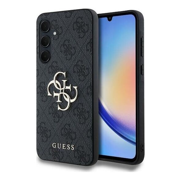 Guess Etui Guess GUHCSA354GMGGR Samsung Galaxy A35 hardcase 4G Big Metal Logo czarny/black