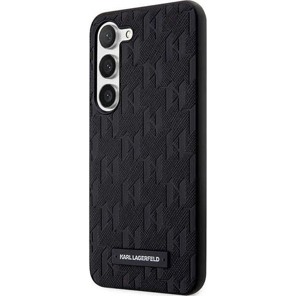 Karl Lagerfeld Karl Lagerfeld Saffiano Monogram Metal Logo - Etui Samsung Galaxy S24+ (czarny)