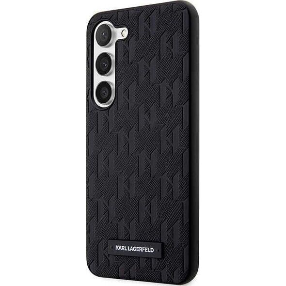 Karl Lagerfeld Karl Lagerfeld Saffiano Monogram Metal Logo - Etui Samsung Galaxy S24 (czarny)