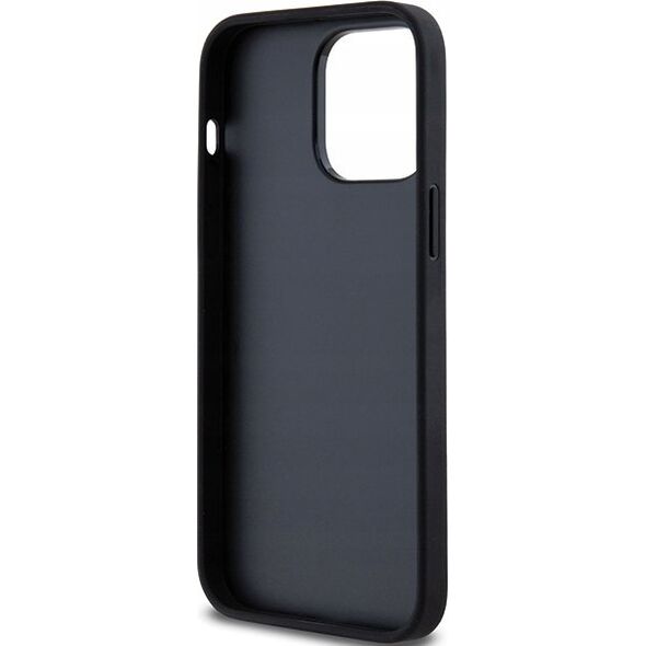 DKNY DKNY DKHCP14XPRTHSLK iPhone 14 Pro Max 6.7" czarny/black hardcase Leather Mono Stripe & Metal Logo