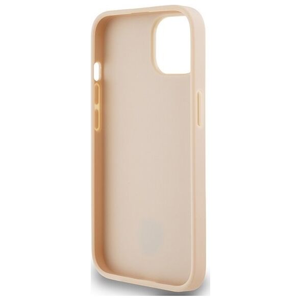 DKNY DKNY DKHCP14SPRTHSLP iPhone 14 / 15 / 13 6.1" różowy/pink hardcase Leather Mono Stripe & Metal Logo