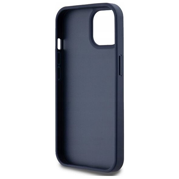 DKNY DKNY DKHCP15SPRTHSLB iPhone 15 / 14 / 13 6.1" niebieski/blue hardcase Leather Mono Stripe & Metal Logo