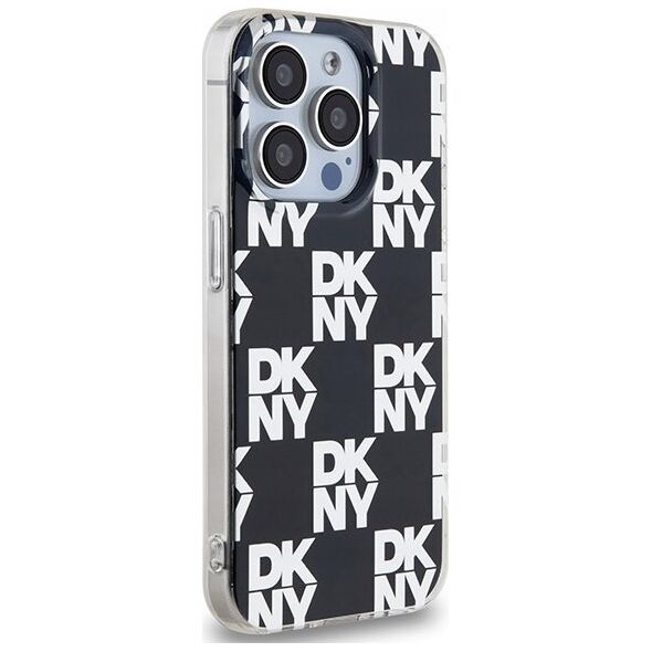 DKNY DKNY DKHCP15XHDLCEK iPhone 15 Pro Max 6.7" czarny/black hardcase IML Checkered Mono Pattern