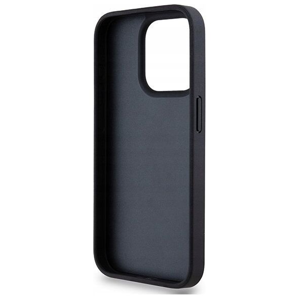 DKNY DKNY DKHCP15XPRTHSLK iPhone 15 Pro Max 6.7" czarny/black hardcase Leather Mono Stripe & Metal Logo