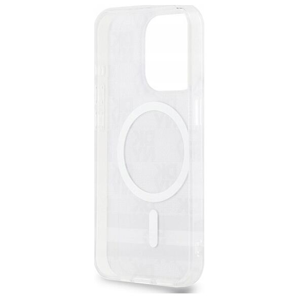 DKNY DKNY DKHMP13XHCPTSK iPhone 13 Pro Max 6.7" czarny/black hardcase IML Checkered Mono Pattern & Printed Stripes MagSafe