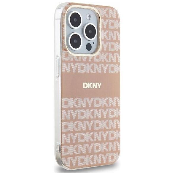 DKNY DKNY DKHMP14LHRHSEP iPhone 14 Pro 6.1" różowy/pink hardcase IML Mono & Stripe MagSafe