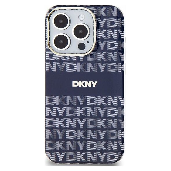 DKNY DKNY DKHMP15LHRHSEB iPhone 15 Pro 6.1" niebieski/blue hardcase IML Mono & Stripe MagSafe