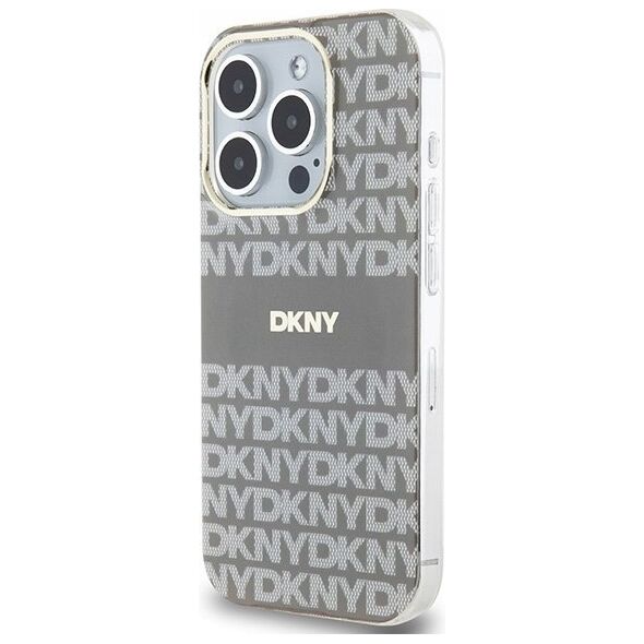 DKNY DKNY DKHMP15XHRHSEE iPhone 15 Pro Max 6.7" beżowy/beige hardcase IML Mono & Stripe MagSafe