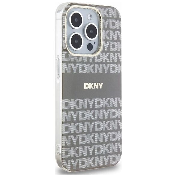 DKNY DKNY DKHMP15XHRHSEE iPhone 15 Pro Max 6.7" beżowy/beige hardcase IML Mono & Stripe MagSafe