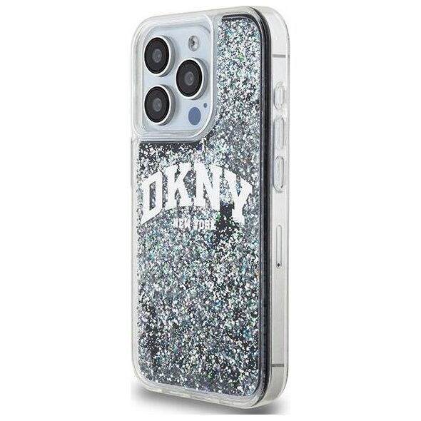 DKNY DKNY Liquid Glitter Big Logo - Etui iPhone 13 Pro (czarny)