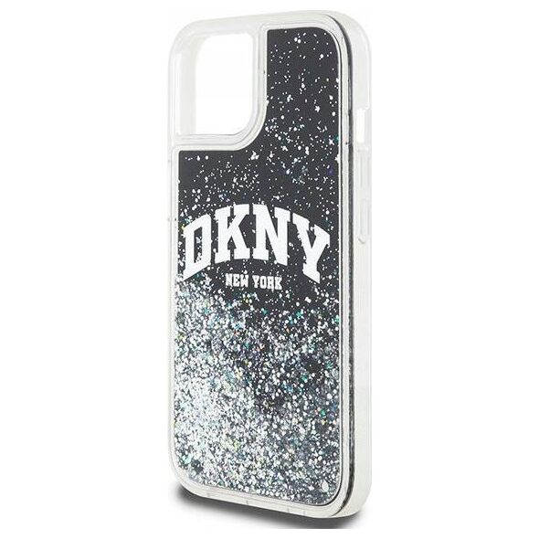 DKNY DKNY Liquid Glitter Big Logo - Etui iPhone 11 (czarny)