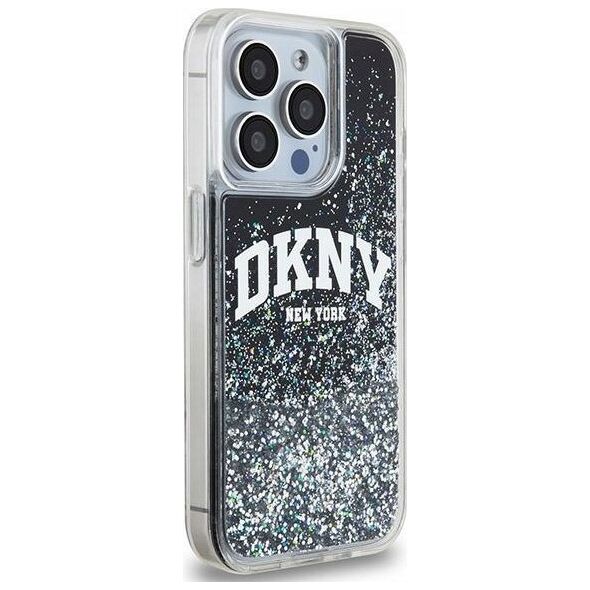 DKNY DKNY Liquid Glitter Big Logo - Etui iPhone 14 Pro (czarny)