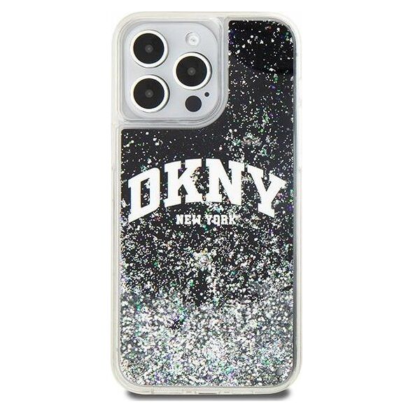 DKNY DKNY Liquid Glitter Big Logo - Etui iPhone 13 Pro Max (czarny)
