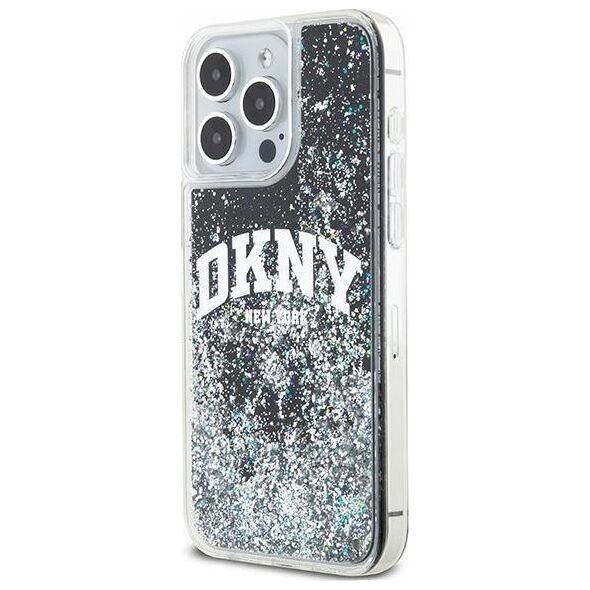 DKNY DKNY Liquid Glitter Big Logo - Etui iPhone 13 Pro Max (czarny)