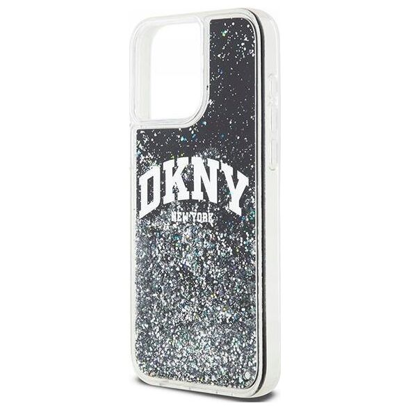 DKNY DKNY Liquid Glitter Big Logo - Etui iPhone 13 Pro Max (czarny)