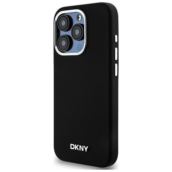 DKNY DKNY Liquid Silicone Small Metal Logo MagSafe - Etui iPhone 14 Pro (czarny)