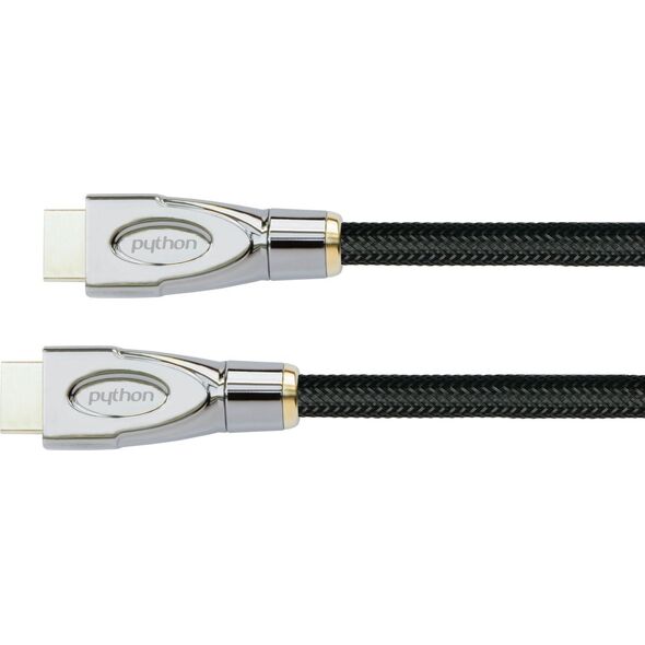 Καλώδιο PYTHON Python HDMI« 2.1 Καλώδιο 8K UHD-2 Νάιλον πλέξη μαύρο 1,5m