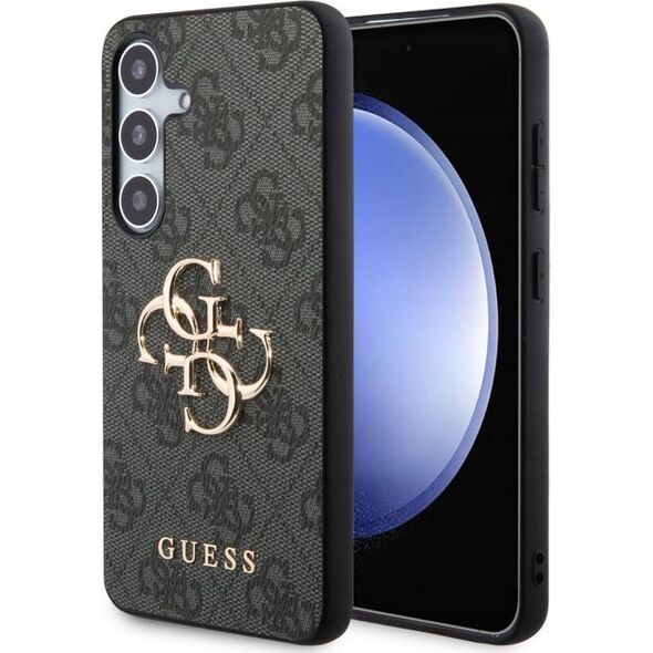 Guess Oryginalne Etui GUESS Hardcase GUHCS24S4GMGGR do Samsung S24 (Leather 4G Metal Logo / czarny)