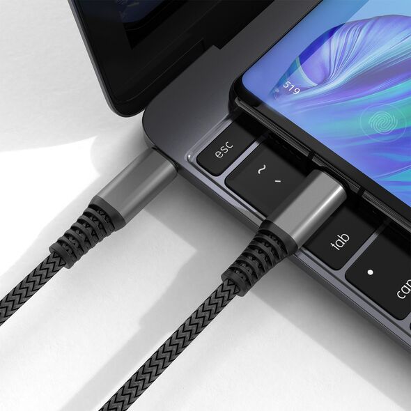 Καλώδιο USB 4smarts 4smarts USB-C σε USB-C Καλώδιο PremiumCord 100W 1,5m, μαύρο