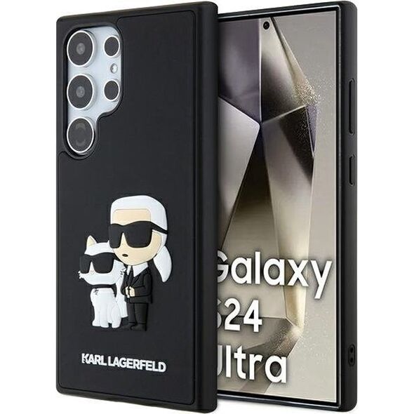 Karl Lagerfeld KARL LAGERFELD SAM S24 ULTRA RUBBER KC NFT KLHCS24L3DRKCNK BLACK