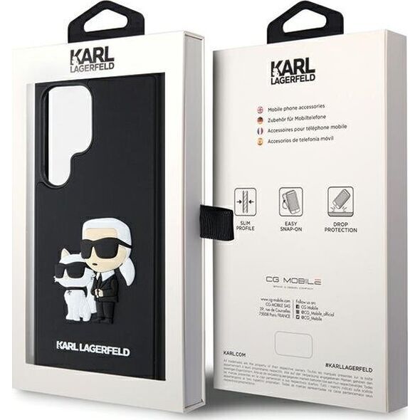 Karl Lagerfeld KARL LAGERFELD SAM S24 ULTRA RUBBER KC NFT KLHCS24L3DRKCNK BLACK