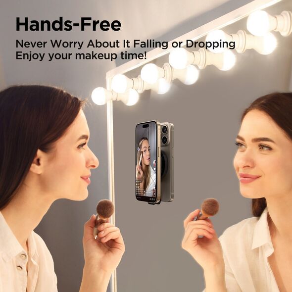 Joyroom Genialny uchwyt na telefon magnetyczny z przyssawkami czarny Genialny uchwyt na telefon magnetyczny z przyssawkami czarny