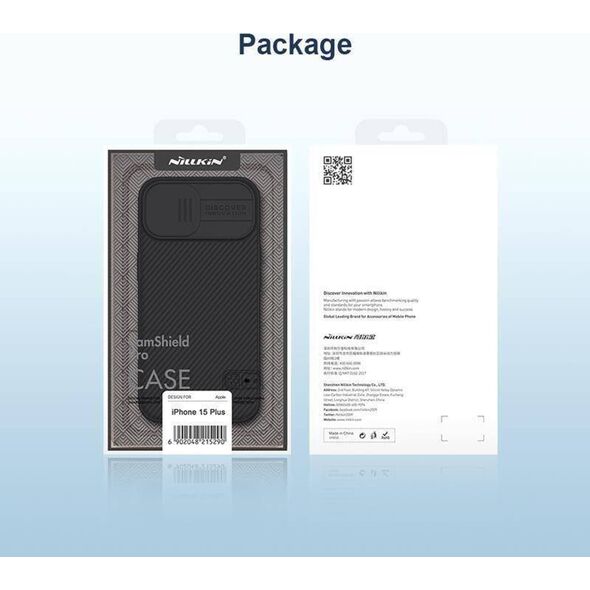Nillkin Etui APPLE IPHONE 15 PLUS Nillkin CamShield Pro ciemnozielone