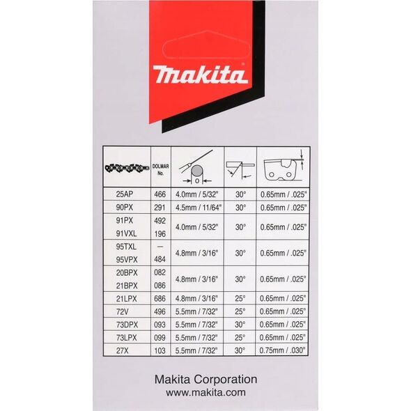 Makita SAW CHAIN 38CM/15 0.325 1.3MM 64H MAKITA