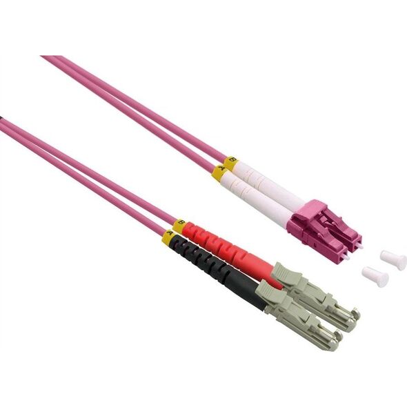 Roline Kabel światłowodowy ROLINE duplex 50/125µm OM4, LSH/LC, LSOH, fioletowy, 2 m