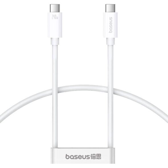 Kabel USB Baseus USB-C - USB-C 1.8 m Biały (BSU4921)