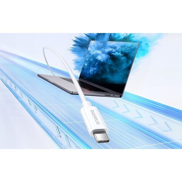 Kabel USB Baseus USB-C - USB-C 1.8 m Biały (BSU4921)
