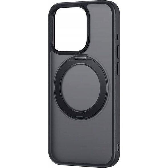 Baseus Etui Baseus SkyRing Magnetic ze stojakiem dla iP 13 Pro + szkło hartowane i zestaw czyszczący (czarny)