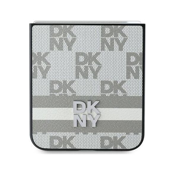 DKNY DKNY DKHCZF6PCPTSSE Z Flip6 F741 beżowy/beige Chequered Pattern Printed Stripes