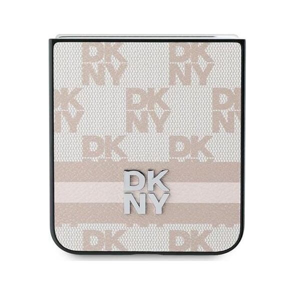 DKNY DKNY DKHCZF6PCPTSSP Z Flip6 F741 różowy/pink Chequered Pattern Printed Stripes