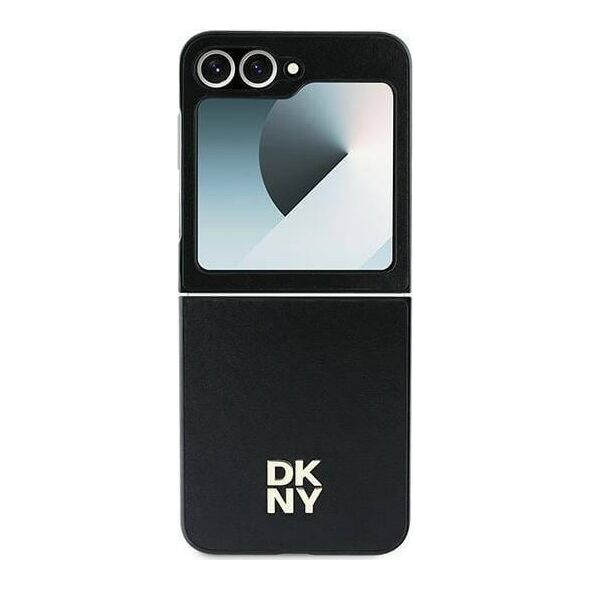 DKNY DKNY DKHCZF6PSMCSLK Z Flip6 F741 czarny/black lether Matal Stack Logo