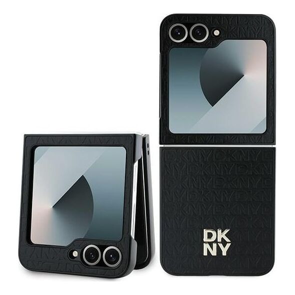 DKNY DKNY DKHCZF6PSHRPSK Z Flip6 F741 czarny/black Repeat Pattern Stack Logo
