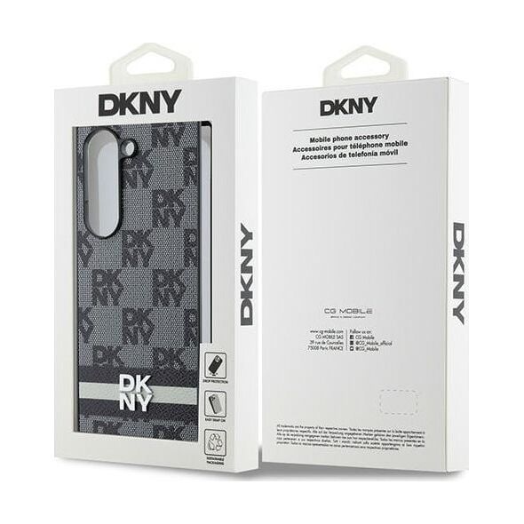DKNY DKNY DKHCZFD6PCPTSSKZ Fold6 F956 czarny/black Chequered Pattern Printed Stripes