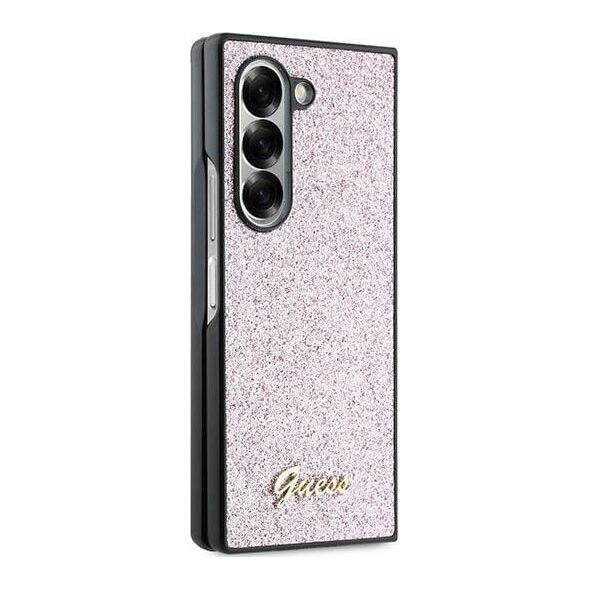 Guess Guess GUHCZFD6HGGSHP Z Fold6 F956 różowy/pink hardcase 4G Glitter Script