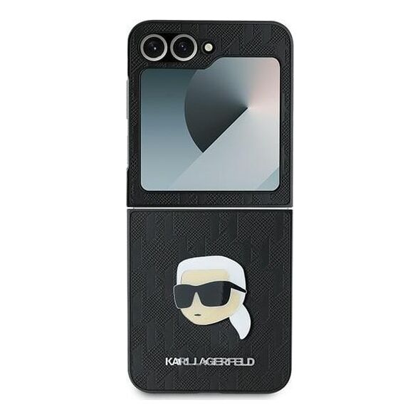 Karl Lagerfeld Karl Lagerfeld KLHCZF6PGKSKIHK Z Flip6 F741czarny/black Saffiano Monogram