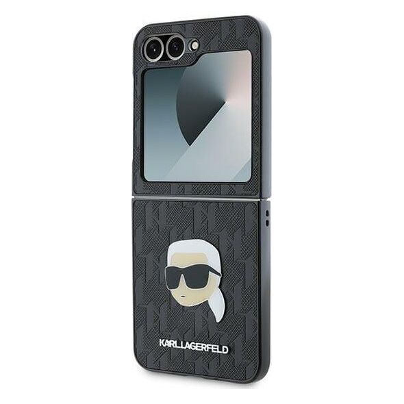 Karl Lagerfeld Karl Lagerfeld KLHCZF6PGKSKIHK Z Flip6 F741czarny/black Saffiano Monogram