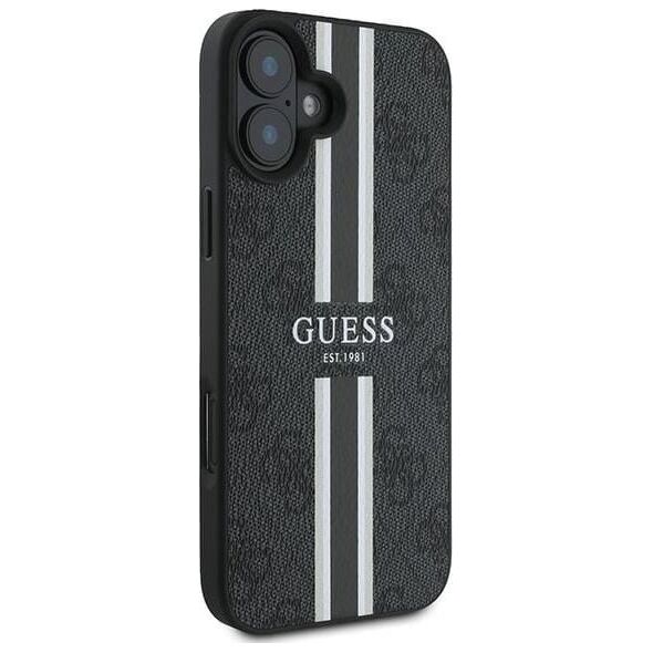 Guess Guess GUHMP16MP4RPSK iPhone 16 Plus 6.7" czarny/black hardcase 4G Printed Stripes MagSafe