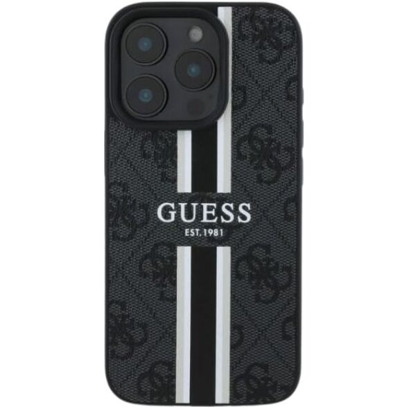 Guess Guess GUHMP16MP4RPSK iPhone 16 Plus 6.7" czarny/black hardcase 4G Printed Stripes MagSafe