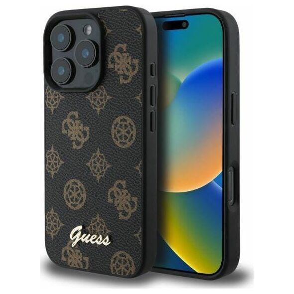 Guess Guess GUHMP16XPGPYSK iPhone 16 Pro Max 6.9" czarny/black hardcase Peony Script MagSafe