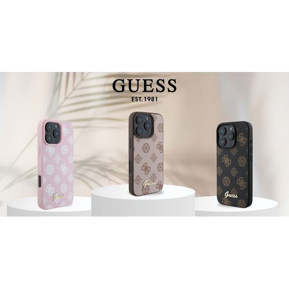 Guess Guess GUHMP16XPGPYSK iPhone 16 Pro Max 6.9" czarny/black hardcase Peony Script MagSafe