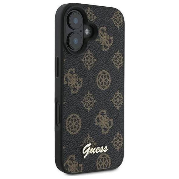 Guess Guess GUHMP16MPGPYSK iPhone 16 Plus 6.7" czarny/black hardcase PU Peony Script MagSafe