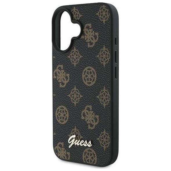 Guess Guess GUHMP16MPGPYSK iPhone 16 Plus 6.7" czarny/black hardcase PU Peony Script MagSafe