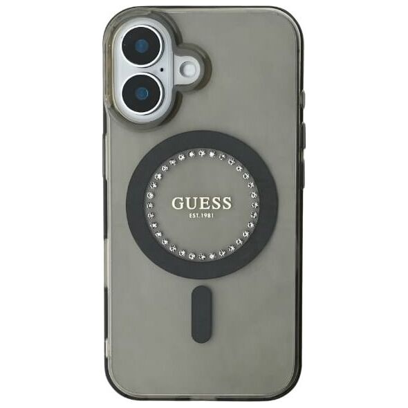 Guess Guess GUHMP16XPFTDTEK iPhone 16 Pro Max 6.9" czarny/black hardcase IML Rhinestones MagSafe