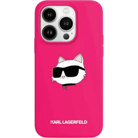 Karl Lagerfeld Karl Lagerfeld KLHMP16SSCHPPLF iPhone 16 6.1" fuksja/fuschia hardcase Silicone Choupette Head Print MagSafe