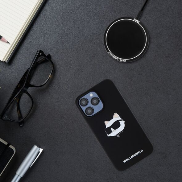 Karl Lagerfeld Karl Lagerfeld KLHMP16SSCHPPLF iPhone 16 6.1" fuksja/fuschia hardcase Silicone Choupette Head Print MagSafe